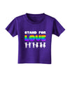 Stand For Love Rainbow Toddler T-Shirt Dark-Toddler T-Shirt-TooLoud-Purple-2T-Davson Sales