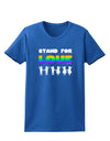 Stand For Love Rainbow Womens Dark T-Shirt-TooLoud-Royal-Blue-X-Small-Davson Sales