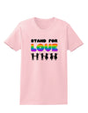 Stand For Love Rainbow Womens T-Shirt-Womens T-Shirt-TooLoud-PalePink-X-Small-Davson Sales