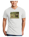 Standing Llamas Adult V-Neck T-shirt by TooLoud-Mens V-Neck T-Shirt-TooLoud-White-Small-Davson Sales