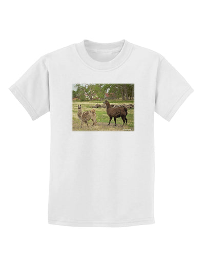 Standing Llamas Childrens T-Shirt by TooLoud-Childrens T-Shirt-TooLoud-White-X-Small-Davson Sales