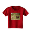 Standing Llamas Toddler T-Shirt Dark by TooLoud-Toddler T-Shirt-TooLoud-Red-2T-Davson Sales