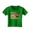 Standing Llamas Toddler T-Shirt Dark by TooLoud-Toddler T-Shirt-TooLoud-Clover-Green-2T-Davson Sales