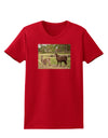 Standing Llamas Womens Dark T-Shirt by TooLoud-Womens T-Shirt-TooLoud-Red-X-Small-Davson Sales