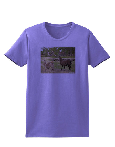 Standing Llamas Womens T-Shirt by TooLoud-Womens T-Shirt-TooLoud-Violet-X-Small-Davson Sales