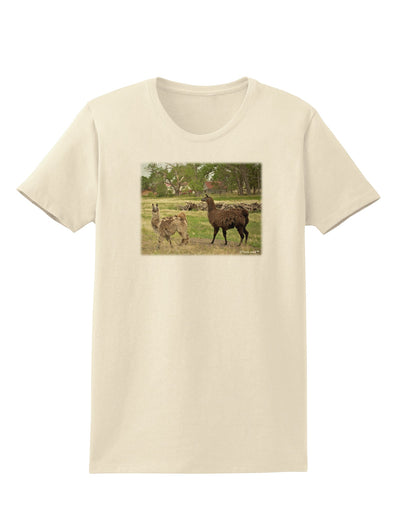 Standing Llamas Womens T-Shirt by TooLoud-Womens T-Shirt-TooLoud-Natural-X-Small-Davson Sales