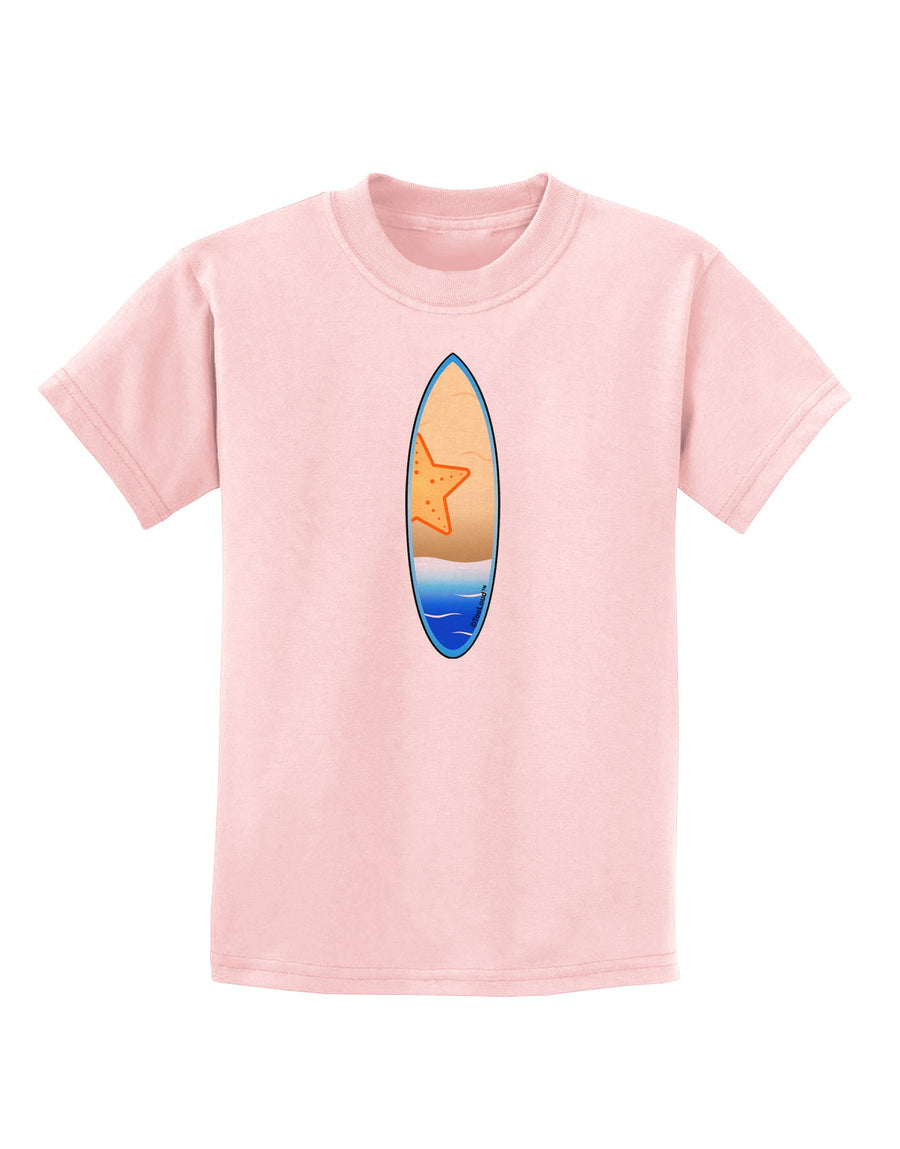 Starfish Surfboard Childrens T-Shirt by TooLoud-Childrens T-Shirt-TooLoud-White-X-Small-Davson Sales