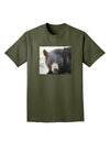 Staring Black Bear Adult Dark T-Shirt-Mens T-Shirt-TooLoud-Military-Green-Small-Davson Sales