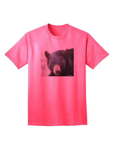 Staring Black Bear Adult T-Shirt-unisex t-shirt-TooLoud-Neon-Pink-Small-Davson Sales