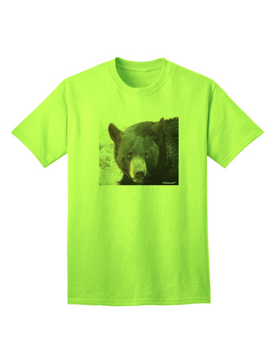 Staring Black Bear Adult T-Shirt-unisex t-shirt-TooLoud-Neon-Green-Small-Davson Sales