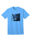 Staring Black Bear Adult T-Shirt-unisex t-shirt-TooLoud-Aquatic-Blue-Small-Davson Sales