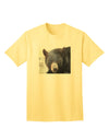 Staring Black Bear Adult T-Shirt-unisex t-shirt-TooLoud-Yellow-Small-Davson Sales