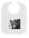 Staring Black Bear Baby Bib