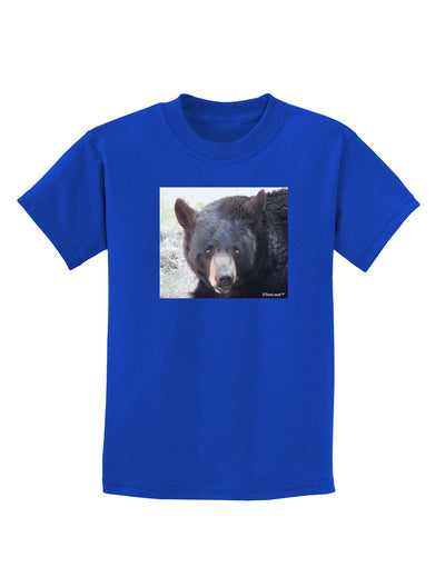 Staring Black Bear Childrens Dark T-Shirt-Childrens T-Shirt-TooLoud-Royal-Blue-X-Small-Davson Sales