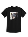 Staring Black Bear Childrens Dark T-Shirt-Childrens T-Shirt-TooLoud-Black-X-Small-Davson Sales