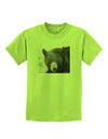 Staring Black Bear Childrens T-Shirt-Childrens T-Shirt-TooLoud-Lime-Green-X-Small-Davson Sales