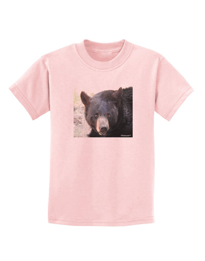 Staring Black Bear Childrens T-Shirt-Childrens T-Shirt-TooLoud-PalePink-X-Small-Davson Sales