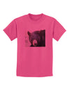 Staring Black Bear Childrens T-Shirt-Childrens T-Shirt-TooLoud-Sangria-X-Small-Davson Sales