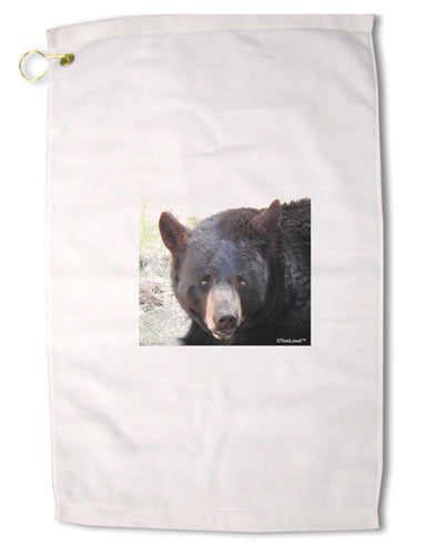 Staring Black Bear Premium Cotton Golf Towel - 16 x 25 inch-Golf Towel-TooLoud-16x25"-Davson Sales