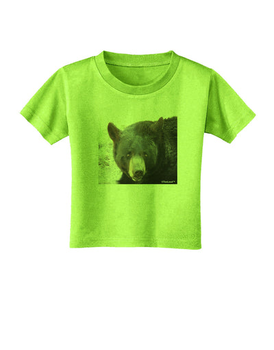 Staring Black Bear Toddler T-Shirt-Toddler T-Shirt-TooLoud-Lime-Green-2T-Davson Sales