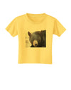 Staring Black Bear Toddler T-Shirt-Toddler T-Shirt-TooLoud-Yellow-2T-Davson Sales