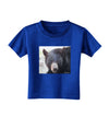 Staring Black Bear Toddler T-Shirt Dark-Toddler T-Shirt-TooLoud-Royal-Blue-2T-Davson Sales