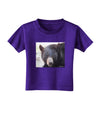 Staring Black Bear Toddler T-Shirt Dark-Toddler T-Shirt-TooLoud-Purple-2T-Davson Sales