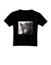 Staring Black Bear Toddler T-Shirt Dark-Toddler T-Shirt-TooLoud-Black-2T-Davson Sales