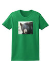 Staring Black Bear Womens Dark T-Shirt-Womens T-Shirt-TooLoud-Kelly-Green-X-Small-Davson Sales