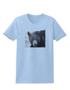 Staring Black Bear Womens T-Shirt-Womens T-Shirt-TooLoud-Light-Blue-X-Small-Davson Sales