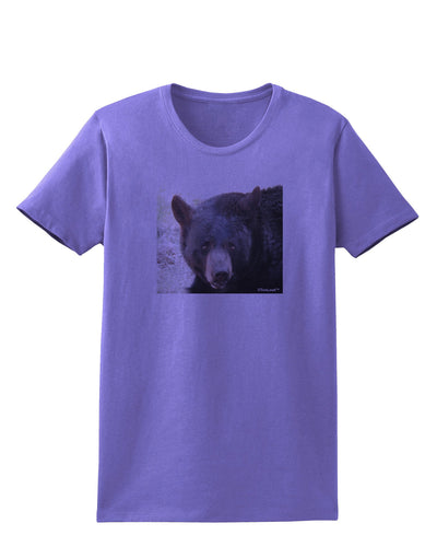 Staring Black Bear Womens T-Shirt-Womens T-Shirt-TooLoud-Violet-X-Small-Davson Sales