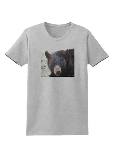 Staring Black Bear Womens T-Shirt-Womens T-Shirt-TooLoud-AshGray-X-Small-Davson Sales