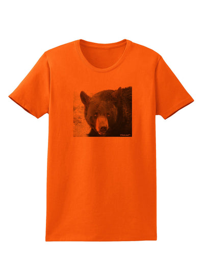 Staring Black Bear Womens T-Shirt-Womens T-Shirt-TooLoud-Orange-X-Small-Davson Sales