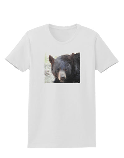 Staring Black Bear Womens T-Shirt-Womens T-Shirt-TooLoud-White-X-Small-Davson Sales