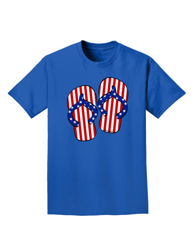 Stars and Stripes Flip Flops Adult Dark T-Shirt-Mens T-Shirt-TooLoud-Royal-Blue-Small-Davson Sales