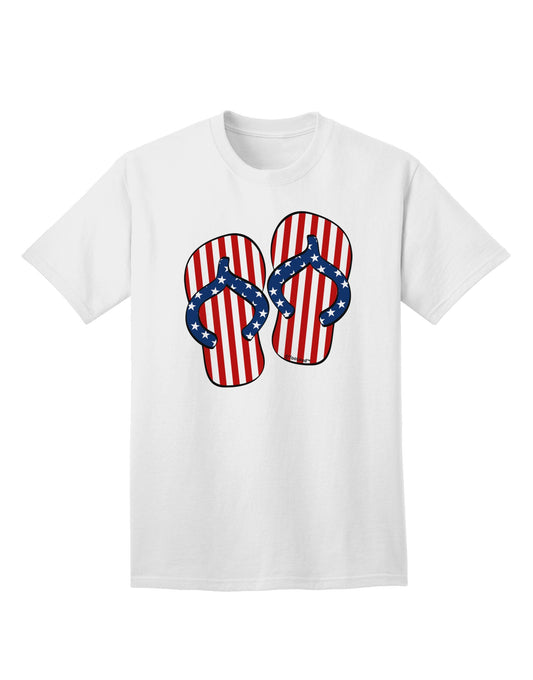 Stars and Stripes Flip Flops Adult T-Shirt-Mens T-Shirt-TooLoud-White-Small-Davson Sales