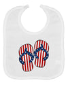 Stars and Stripes Flip Flops Baby Bib