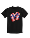 Stars and Stripes Flip Flops Childrens Dark T-Shirt-Childrens T-Shirt-TooLoud-Black-X-Small-Davson Sales