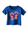Stars and Stripes Flip Flops Infant T-Shirt Dark-Infant T-Shirt-TooLoud-Royal-Blue-06-Months-Davson Sales
