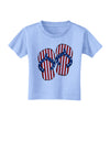 Stars and Stripes Flip Flops Toddler T-Shirt-Toddler T-Shirt-TooLoud-Aquatic-Blue-2T-Davson Sales
