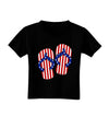 Stars and Stripes Flip Flops Toddler T-Shirt Dark-Toddler T-Shirt-TooLoud-Black-2T-Davson Sales