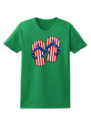 Stars and Stripes Flip Flops Womens Dark T-Shirt-TooLoud-Kelly-Green-X-Small-Davson Sales