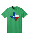 State of Texas Flag Design - Distressed Adult Dark T-Shirt-Mens T-Shirt-TooLoud-Kelly-Green-Small-Davson Sales