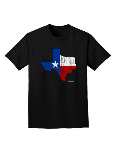 State of Texas Flag Design - Distressed Adult Dark T-Shirt-Mens T-Shirt-TooLoud-Black-Small-Davson Sales