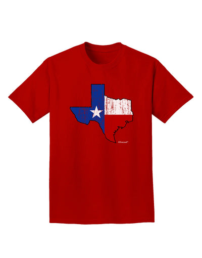 State of Texas Flag Design - Distressed Adult Dark T-Shirt-Mens T-Shirt-TooLoud-Red-Small-Davson Sales