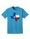 State of Texas Flag Design - Distressed Adult Dark T-Shirt-Mens T-Shirt-TooLoud-Turquoise-Small-Davson Sales