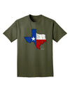 State of Texas Flag Design - Distressed Adult Dark T-Shirt-Mens T-Shirt-TooLoud-Military-Green-Small-Davson Sales