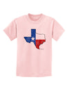 State of Texas Flag Design - Distressed Childrens T-Shirt-Childrens T-Shirt-TooLoud-PalePink-X-Small-Davson Sales