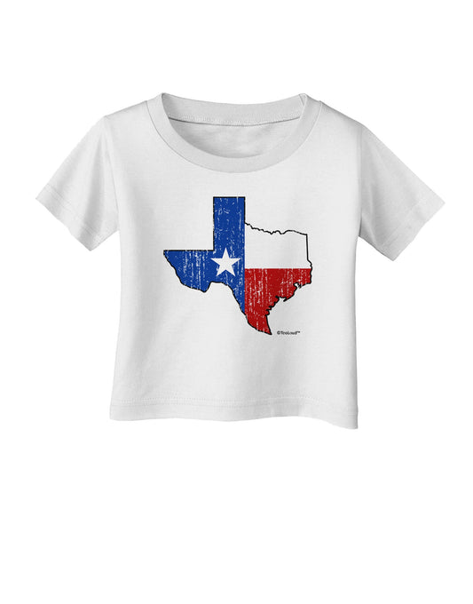 State of Texas Flag Design - Distressed Infant T-Shirt-Infant T-Shirt-TooLoud-White-06-Months-Davson Sales