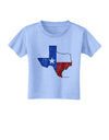 State of Texas Flag Design - Distressed Toddler T-Shirt-Toddler T-Shirt-TooLoud-Aquatic-Blue-2T-Davson Sales